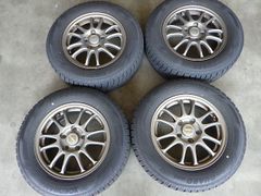 2310-241　A-TECH　アルミホイール＆スタッドレスタイヤ　195/65R15　2021-22年　4本セット