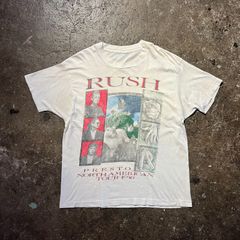 90s RUSH PRESTO WHITE TEE ラッシュ 両面プリント半袖 - メルカリ
