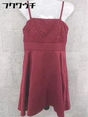 ◇ GRACE CLASS グレースクラス キャミソール 膝丈 ワンピース サイズ38 レッド レディース  【1002801898601】