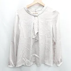 ◇ ⊂ Φ any SiS エニィスィス 長袖 ブラウス サイズ2 ベージュ系 レディース E  【1412090041686】