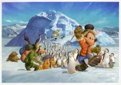 【中古】原画イラストボード 読売新聞 2022年 額絵シリーズ ディズニーキャラクターアートコレクション第11集 雪原の行進