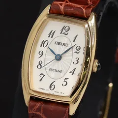 350セイコー　エクセリーヌ　1F21-0BR0 ダイヤベゼル　腕時計　美品 350セイコー エクセリーヌ 1F21-0BR0 ダイヤベゼル 腕時計 美品