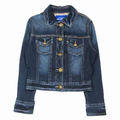 BURBERRYブルーレーベル ダークデニムジャケット 美品】BURBERRY BLACK LABEL デニム ジャケット