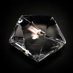 【美品】Baccarat バカラ／スターモチーフ ペーパーウェイト／クリスタルグラス／クリア／BC397