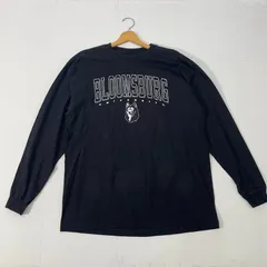 JANSPORT カレッジ 長袖 ロンT フロントバックプリント オーバーサイズ ビックシルエット メンズ L ブラック