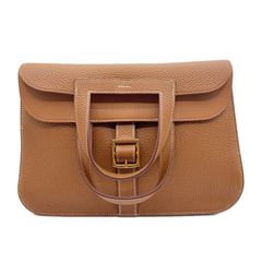 エルメス(HERMES) アルザン31 ゴールド トリヨン ゴールド金具 U刻印(2022年製造) 新品同様 レディース ハンドバッグ ショルダーバッグ