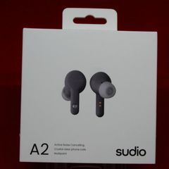 Sudio A2 完全ワイヤレスイヤホン アクティブノイズキャンセリング チャコールブラック 未開封品