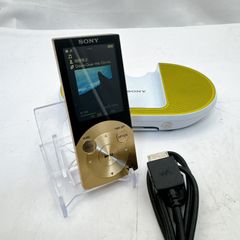【動作確認済・新品バッテリー搭載】SONY ウォークマン NW-S745 ゴールド 16GB ノイズキャンセリング機能付き おまけスピーカー・USBケーブル付属