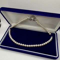 ◎【✨真珠✨】高級　冠婚葬祭　ネックレス　SILVER　貴金属　刻印　銀　パール　アクセサリー　生前整理　遺品整理　Perl アクセ　 アンティーク　おしゃれ　かわいい　玉　ヴィンテージ　昭和レトロ　レディース　婦人　希少　レア　バブル　高価　骨董品