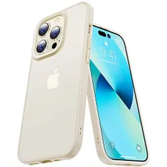 iPhone14 Pro Max 用_ゴールド 【本体の色・４色】CASEKOO iPhone14ProMax 用 ケース 耐衝撃 滑り止め MIL規格 指紋防止 ストラップホール付き SGS認証 黄変防止 耐久性 ワイヤレス充電対応 アイフォン 14 Pro