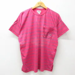XL/古着リーボック 半袖 ビンテージ Tシャツ メンズ 00s ワンポイントロゴ 胸ポケット付き クルーネック ピンク 25mar29 中古