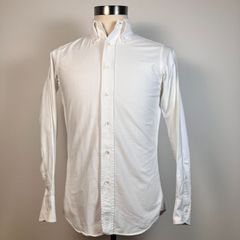 【美品】INDIVIDUALIZED SHIRTS (インディヴィジュアライズドシャツ) アメリカ製 オックスフォード　ボタンダウンシャツ Size:14 1/2-32