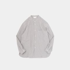 【新品】STILL BY HAND（スティルバイハンド）Band Collar Check Shirts SH02224 GREY / size 46