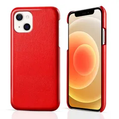 iPhone13 mini ケース アイフォン13ミニ  レザー ハード ケース 【Color】 レッド