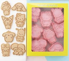 ネコポス便 クッキー型　８点セット　キャラクター