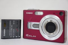 【返品保証】 カシオ Casio Exilim EX-Z50 レッド 3x バッテリー付き コンパクトデジタルカメラ  e451