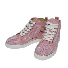 未使用43万クリスチャンルブタン スニーカー クリスタルLouisストラス スニーカー36.5 Christian Louboutin