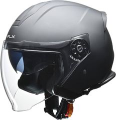 未使用 リード工業 バイク用 ジェットヘルメット FLX インナーシールド付き マットブラック LLサイズ 61-62cm未満 軽量 通気性 衝撃吸収 防風設計 通勤用 バイク用ヘルメット