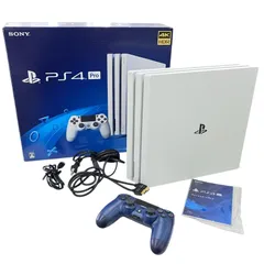 186000 現状品 SONY ソニー PlayStation4 PS4 Pro 本体 CUH-7200B   ホワイト 1TB 4K HDR 箱あり コントローラー付き