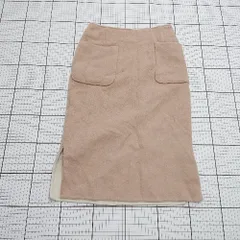 ◇ ⊇ BABYLONE バビロン シンプル系 膝下丈 タイト スカート サイズ38 ライトベージュ系 レディース E  【1508200027135】