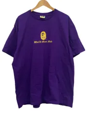 『A BATHING APE』　ロンT カモフラ　猿ロゴ　パープル　【M】 A BATHING APE』 ロンT カモフラ 猿ロゴ パープル 【M】 楽天