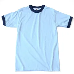 ライトブルー/ネイビー  無地リンガーTシャツ AUGUSTA SPORTSWEAR [710] 無地Tシャツのサムネイル