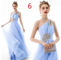 🌟予約販売🌟　スカイブルー❌ワンショルダードレス👗⑥