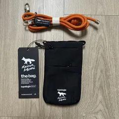 【新品未開封】トポロジー メゾンキツネ ストラップ　ブラック MAISON KITSUNE' - 新品未使用 メゾンキツネ トポロジー