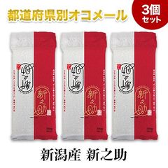 新潟産 新之助　300g(2合) × 3個　お試しセット【白米】