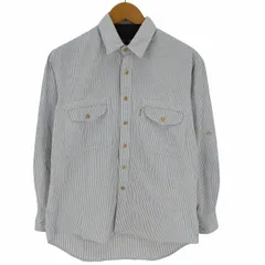 シェラデザイン SIERRA DESIGNS 80-90S ストライプシャツ メンズ JPN：S のサムネイル