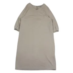 theory セオリー 03-9205010-345-038 LUXE リュクス バックジップ Vネック レーヨン ワンピース ベージュ系 38【中古】のサムネイル