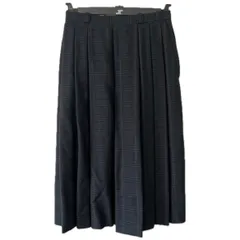 T5 【美品】9号 Leilian レリアン プリーツスカート ロング 毛100% 秋冬 レディース Germany  ドイツT25100615