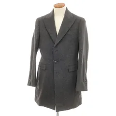 【中古】ドメニコ タリエンテ Domenico Tagliente ウールカシミヤ チェスターフィールドコート グレー【サイズ46】【メンズ】