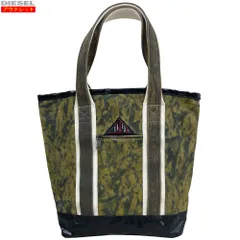 DIESEL ディーゼル 新品・アウトレット！ ショッピングトートバッグ X08361 P4446 T2114 オーバーダイワックスキャンバス 大容量  CARAW EVAS SHOPPING 並行輸入品 送料無料