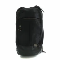 ポーター PORTER 吉田カバン HEAT SLING SHOULDER BAG ヒート スリング ショルダーバッグ ボディバッグ ナイロン ロゴ 黒 ブラック /XZ ■GY18
