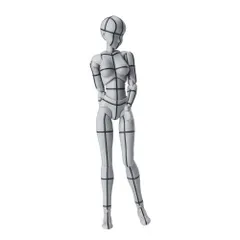 バンダイ S.H.Figuarts ボディちゃん -ワイヤーフレーム- (Gray Color Ver.)【再販】　BANDAI SPIRITS　デッサン用フィギュアのサムネイル