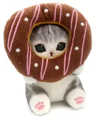 【中古】ぬいぐるみ 覗き灰白 ドーナツにゃんぬいぐるみS 「mofusand ドーナツくじ」 B賞