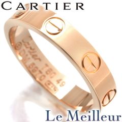 カルティエ ミニラブ リング 指輪 K18 9号 Cartier 中古 プレラブド 返品OK