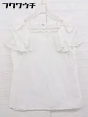 ◇ SLOBE IENA スローブ イエナ フリル フレンチスリーブ 切替 カットソー 表記なし ホワイト レディース  【1109100025186】