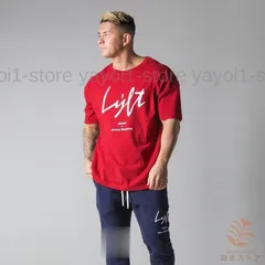 6color 半袖 プリント メンズ トップス Tシャツ スポーツウエア フィットネス トレーニングウェア コットン インナー カジュアル 筋トレ ジム 吸汗 速乾