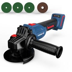 NANWEI 充電式ディスクグラインダー マキタ18Vバッテリー対応 コードレスグラインダー ブラシレスモーター 三段階変速 砥石Φ100mm/125mm 切断・研削・研磨 変速グラインダー サンダー 本体のみ 【バッテリー・充電器別売り】