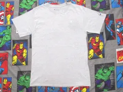 Champion ワンポイントロゴ刺繍Tシャツ S 杢グレー USA古着 チャンピオン