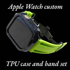BR カスタム セット アップルウォッチバンド ラバーベルト Apple Watch カバー ケース メンズ レディース 38mm 40mm 41mm 4 42mm44mm45mm46mm49mm
キラキラ　極艶コーティング　シリコンバンド
