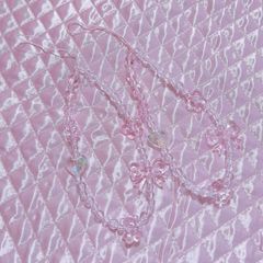 ピンクなビーズチャーム 15㎝♡･:*+.