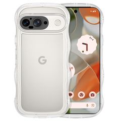 ピクセル 9 ソフト TPU 9 うねうね 純透明 ケース ケース マツと感 人気 韓国 ウェーブ 耐衝撃 超軽量 薄型 クリア おしゃれ 黄ばみなし アクスタが入る Pixel スマホケース pixel9 ワイヤレス充電対応 Google ストラップホール付