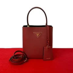 PRADAプラダパニエサフィアーノレザーハンドショルダーバッグ PANIER（PRADA） プラダ パニエ サフィアーノレザー スモール