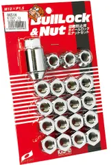 協永産業/KYO-EI ブルロック ロック＆ナットセット クロームメッキ M12×P1.5 5穴車用 入数：1セット(ナット16個/ロック4個) 0651H