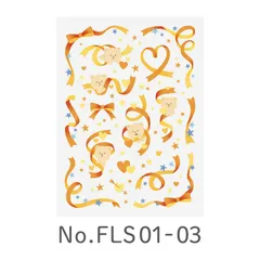 【 新品 未開封 】 キングジム デコレーションステッカー リボン 03 favluv(ファブラブ) FLS0103 未使用 送料無料