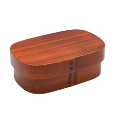 【人気商品】小型 四角 一段 ランチボックス 約17×11cm A-40-273271 漆塗り 木製 曲げわっぱ store) box bento wappa 和歌山峠のわっぱめし弁当箱屋さん(wakayama