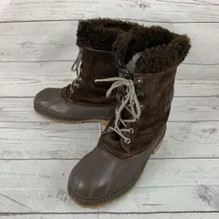 カナダ製★SOREL/ソレル★本革スノーブーツ【24.0/茶】インナー付き/防水加工◆WB8-07<sale>